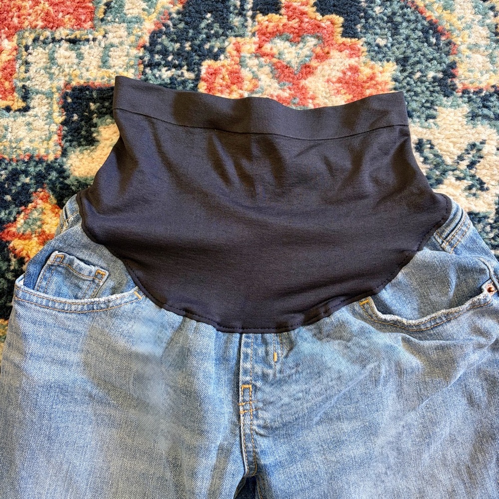 MATERNITY FULL PANEL BOYFRIEND JEANS - Picture 5 of 5